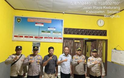 Wakapolres, Bersama Kapolsek Kedurang Pantau ke PPK Kedurang dan Kedurang Ilir  