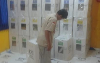 Pergeseran Kotak Suara dari 584 TPS ke PPK Bengkulu Selatan, Dilakukan Pengamanan Ketat oleh TNI dan Polri  