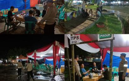 Ciptakan Harkamtibmas Usai Pemungutan Suara, Personel Polsek Kampung Melayu Patroli Dialogis