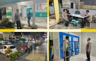 Personel Polsek Ratu Samban Patroli Keliling Cegah 3C 