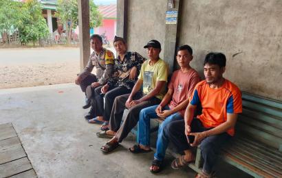 Bhabinkamtibmas Imbau Warga Untuk Wujudkan Situasi Kamtibmas yang Kondusif, Usai Pencoblosan Pemilu 2024 