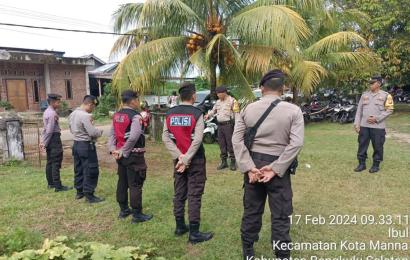 Satgas Preventif OMB Polres BS, Patroli ke PPK di Wilayah Hukum Polres Bengkulu Selatan 