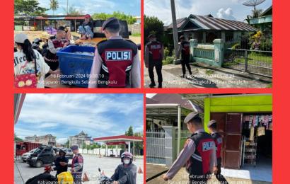 Unit Patroli Sat Samapta Polres BS Lakukan Patroli Rutin Setelah Pemilu Serentak 2024