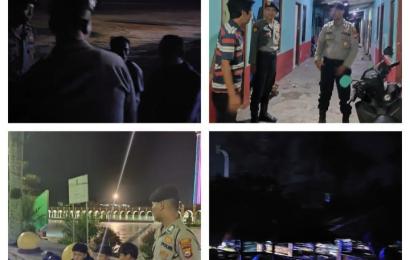 Patroli Malam, Sat Samapta Sambangi Anak Muda yang Sedang Nongkrong Sampaikan Imbauan Kamtibmas 