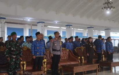 Wakapolres Lebong Hadiri Upacara Bulanan Gabungan