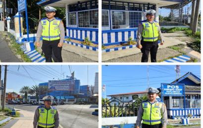 Isi Pos Lantas Simpang Skip, Sat Lantas Polresta Bengkulu Pantau Arus Lalin 