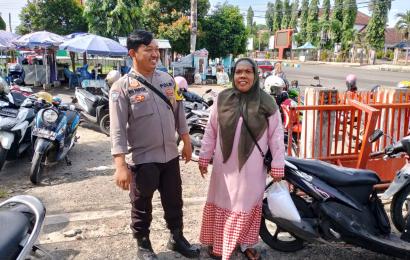 Bhabinkamtibmas Polsek Kota Manna Sampaikan Imbauan Kamtibmas di Kelurahan Kampung Baru 