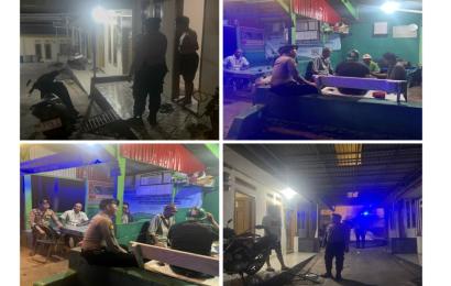 Patroli Dini Hari, Personel Sat Samapta Sambangi Pos Ronda dan Kost-Kostan 