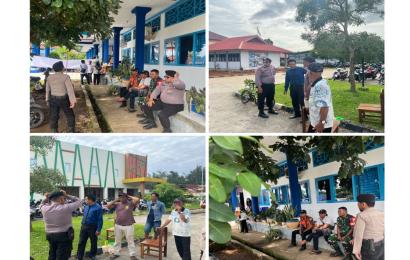 Pantau Pleno PPK Kecamatan Selebar, Personel Sat Samapta Berikan Pengamanan 
