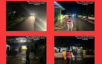 Cegah 3C, Sat Samapta Polres Bs Patroli Blue Light 