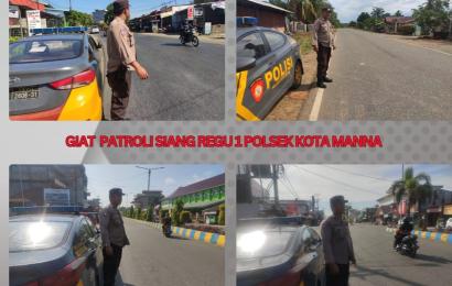 Antisipasi 3C di Wilayah Hukum Polsek Kota Manna Tingkatkan Giat Patroli Daerah Rawan 