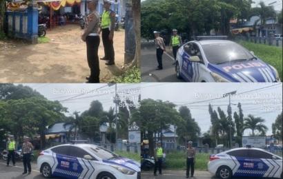 Subsatgas Kamseltibcarlantas Polresta Bengkulu Patroli ke Kantor PPK di Kota Bengkulu 