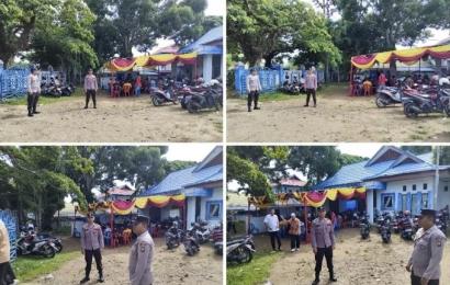 Personel Poslek Ratu Agung Patroli ke Kantor PPK di Kota Bengkulu 