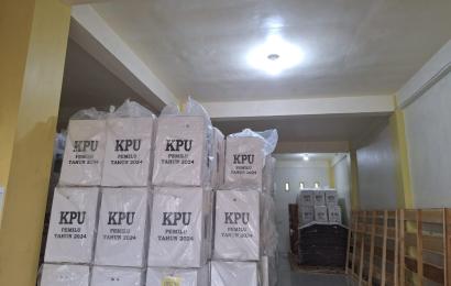 Pleno Tingkat PPK di BS Pemilu Tahun 2024 Dikawal Polres BS dan Jajaran Serta Kodim 0408 BSK