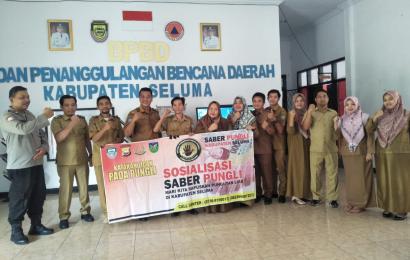 KBO Sat Binmas Polres Seluma Laksanakan Penyuluhan Saber Pungli di BNPB Seluma 