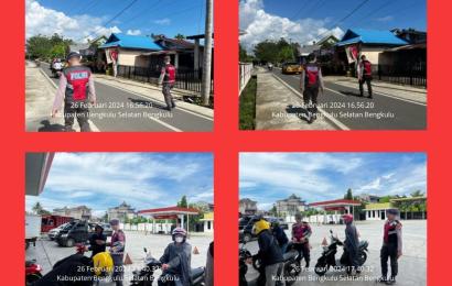Unit Patroli Sat Samapta Tingkatkan Patroli Cegah 3C di Wilkum Polres Bengkulu Selatan