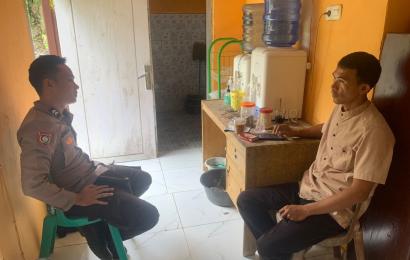 Imbauan Bhabinkamtibmas Polsek Pino Melalui Sambang dialogis Cegah 3C di Kelurahan Masat 
