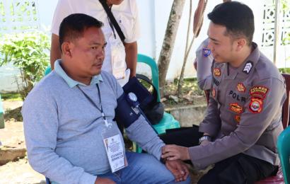 Pastikan Kesehatan Personil Dalam Ops Mantap Brata 2024, Subsatgas Dokkes Cek Kondisi Fisik Personil Polres Kepahiang