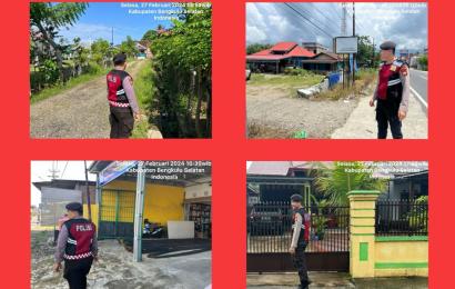 Tingkatkan Patroli Rutin Cegah 3C, Unit Patroli Sat Samapta Polres BS Patroli Sambang