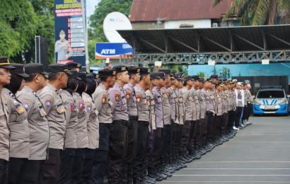 Polresta Bengkulu Gelar Apel Kesiapan KRYD Kontijensi dalam Rangka Harkamtibmas