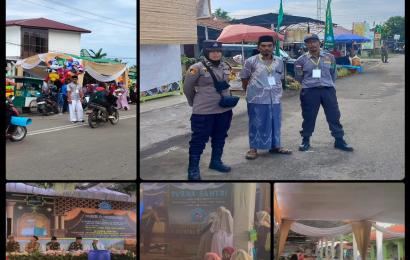 Bhabinkamtibmas Personel Polsek Kampung Melayu Monitoring Haflah Akhirunissa Pondok Pesantren Hidayatul Qomariah