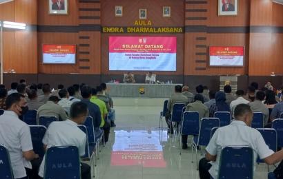 Polresta Bengkulu Ikuti Sosialisasi dan Penyuluhan Hukum dari Bidkum Polda Bengkulu 