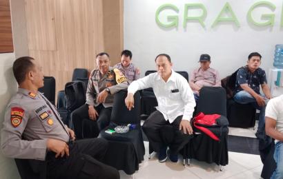 Personel OMB Nala Polresta Bengkulu, Amankan Persiapan Pembukaan Rapat Pleno Tingkat Kota 