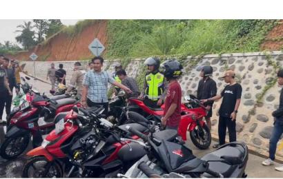 Polresta Bengkulu Razia Knalpot Brong dan Balap Liar, 16 Unit Kendaraan Terjaring 