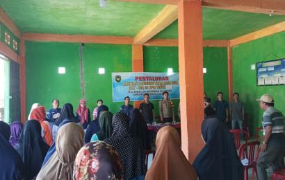 Bhabinkamtibmas Polsek Pino Hadiri Penyaluran BLT DD TA. 2024 di Desa Keban Jati 