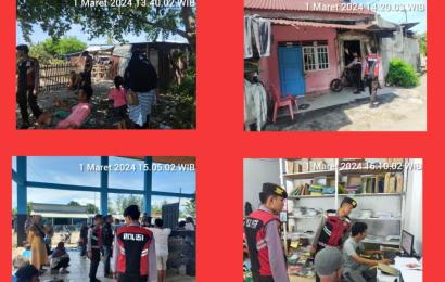 Patroli Presisi Sat Samapta Polres BS Cegah 3C di Wilkum Polres BS