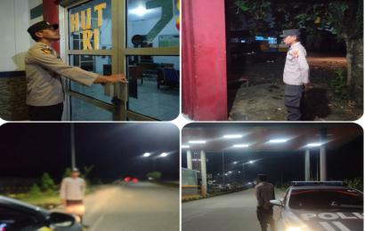 Rutinkan Patroli Subuh, Personel Polsek KSKP Pulau Baai Cegah Gangguan Kamtibmas 