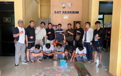Ungkap Perjudian, 7 Pria Diamankan Polres Lebong