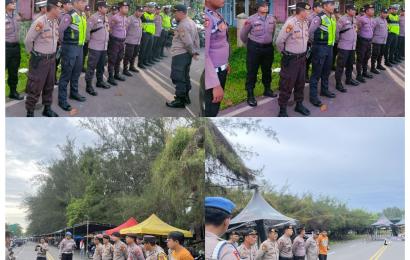 2 Personel Polresta Bengkulu Amankan Rafflesia Drag Bike and Race Championship Bengkulu 