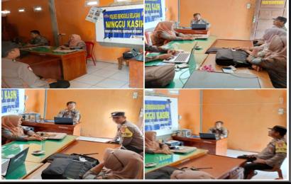 Minggu Kasih, Kapolsek Manna Dengarkan Aspirasi Warga Desa Lubuk Sirih Kecamatan Manna    