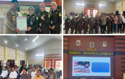 Personel Polersta Bengkulu Ikuti Penerangan Hukum dari Kejati Bengkulu 