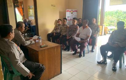 Polres Bengkulu Utara Melaksanakan Supervisi Bidang SDM  Bengkulu Utara - Untuk meningkatkan kemampuan Jajaran Polres Bengkulu Utara Polda Bengkulu, Bagian Sumber Daya Manusia (SDM) Polres Bengkulu utara Polda Bengkulu melakukan kunjungan Supervisi ke Wil