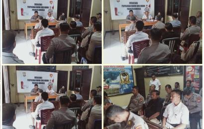 Seksi Hukum Polresta Bengkulu Sosilisasi Hukum di Polsek Ratu Samban 