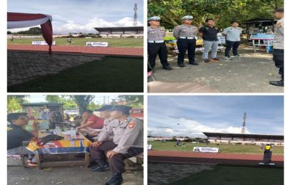 Berikan Pelayanan Prima, Personel Polsek Ratu Agung Amankan Liga 3 Asosiasi Provinsi PSSI Bengkulu