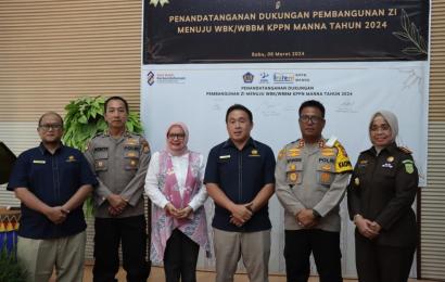 Kapolres BS Hadiri Penganugerahan Treasury Awards dan Penandatanganan Dukungan Pembangunan ZI Menuju WBK/WBBM 
