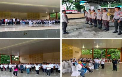 Polresta Bengkulu Ikuti dan Amankan Kegiatan Senam Sehat Peringatan Hari RPL Desa Tahun 2024