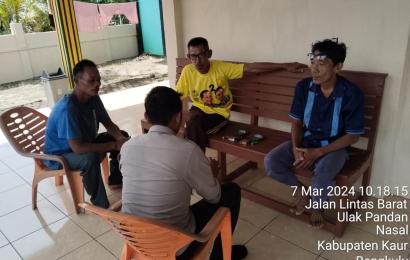 Sampaikan Imbauan Kamtibmas kepada Warga Binaan Polsek Nasal Laksankan Sambang