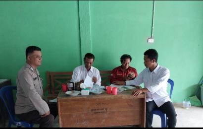 Sambangi Warga Jati Mulyo, Polsek Padang Guci Hulu Sampaikan Imbauan Kamtibmas