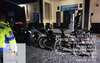 7 Motor Knalpot Tidak Sesuai Standar Spesifikasi Teknis Diamankan Sat Lantas Polres BS