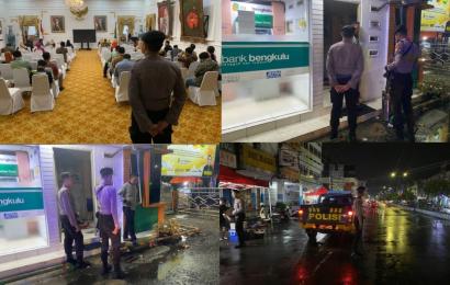 Sambangi Juru Parkir dan Bank Bengkulu Cabang Utama, Sat Samapta Sampaikan Pesan Kamtibmas 