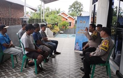 Jumat Curhat, Kapolsek Curup Beserta Kanit Binmas Sampaikan Imbaun Kamtibmas kepada Warga Desa Air Merah