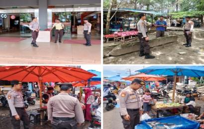 Sat Samapta Polresta Bengkulu Patroli Mobiling Sambangi Petugas Parkir Sampaikan Imbauan Kamtibmas 