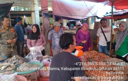 Kendalikan Bahan Pangan TPID Bengkulu Selatan Sidak Pasar Kutau Medan  