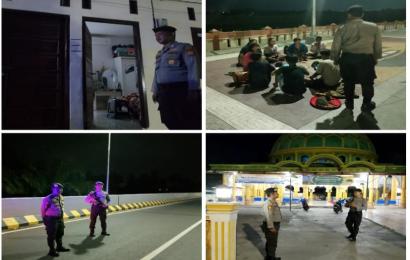 Patroli Malam, Sat Samapta Polresta Bengkulu Cegah Aksi Kejahatan Melalui Sambang 