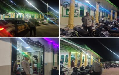 Berikan Pengamanan, Personel Gading Cempaka Monitoring dan Patroli Subuh di Masjid Babussalam 