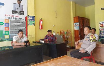 Bhabinkamtibmas Imbau Warga Untuk Mewujudkan Situasi Kamtibmas yang Kondusif